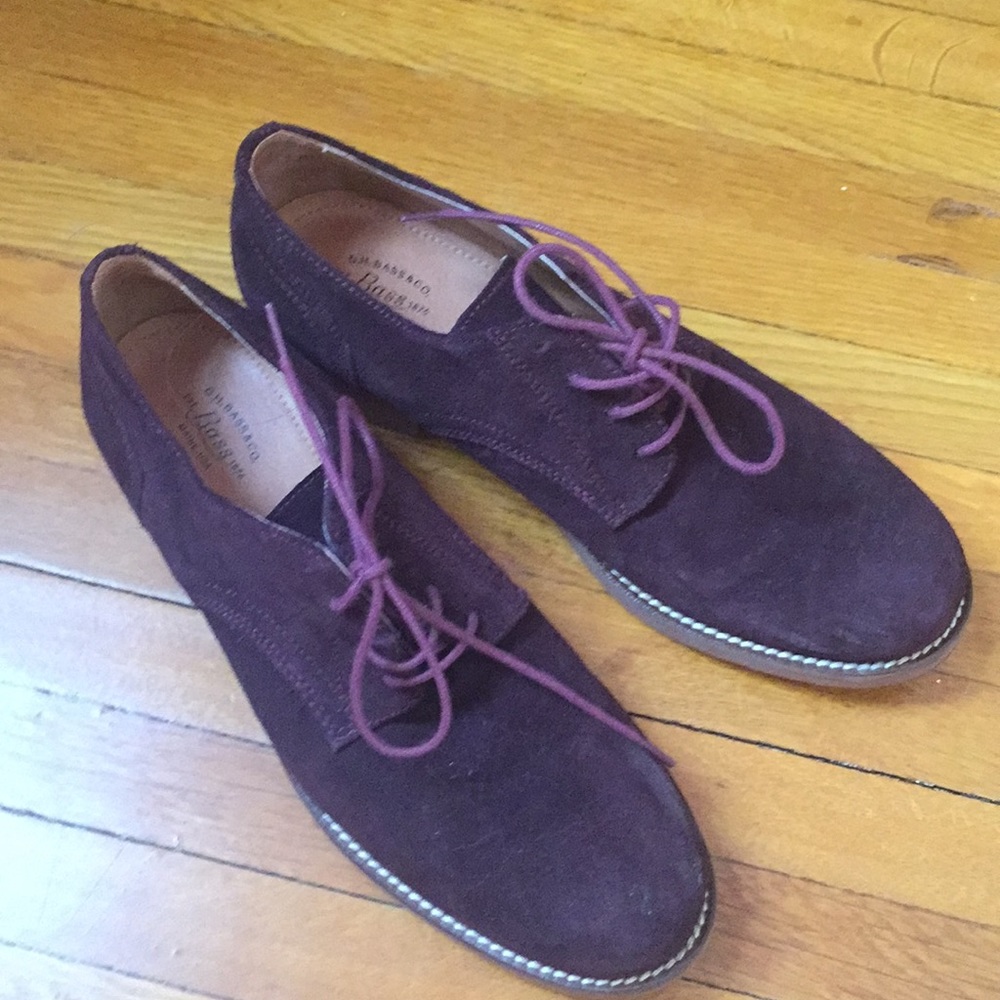 Bass burgundy saddle shoes size 8.5